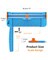 Firbon Blue A4 Paper Cutter, 12 Inch Titanium Straight Paper Trimmer with Side Ruler for Scrapbooking Craft, Paper, Coupon, Label, Cardstock